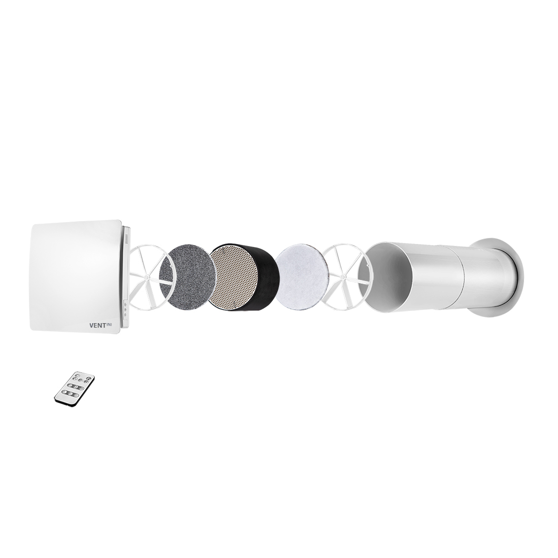 Рекуператор воздуха VENTini HRV-60 (B) Шлейф для скрытой проводки