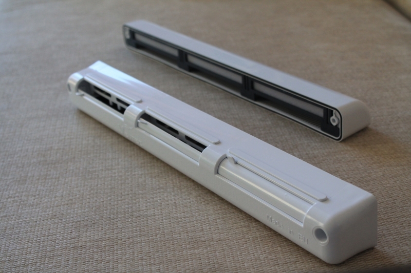 Оконный приточный клапан Ventec VT 301 с контролем потока воздуха и акустической шумоизоляцией